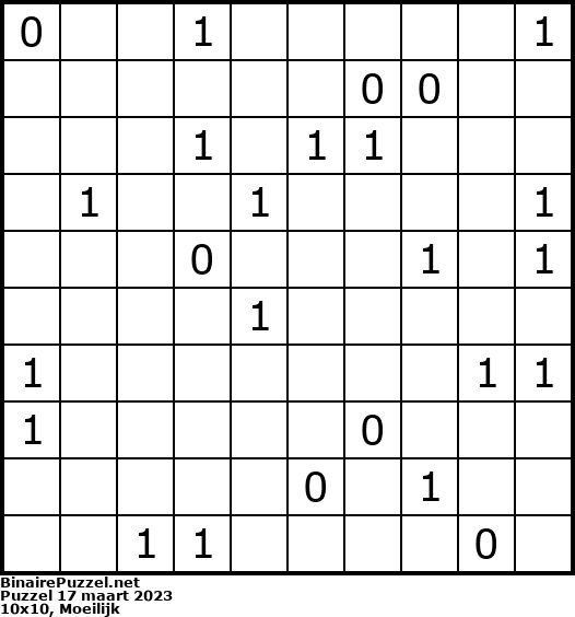 Binaire Puzzel
