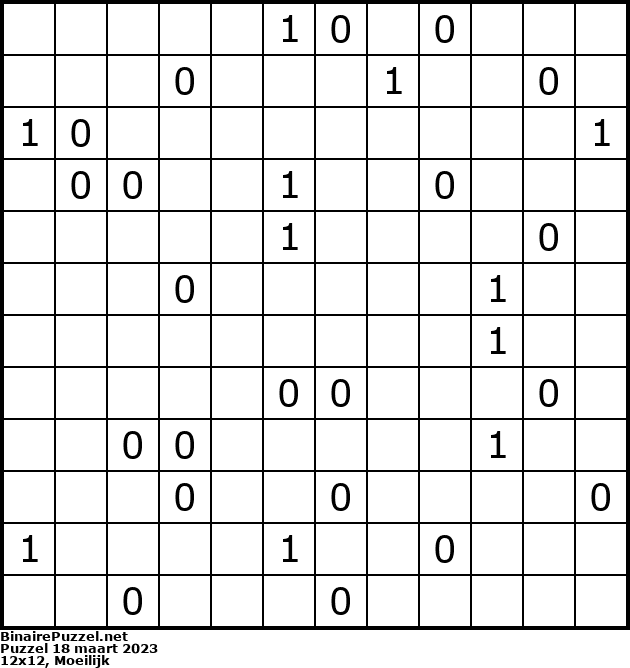 Binaire Puzzel