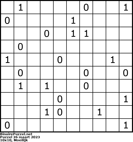 Binaire Puzzel