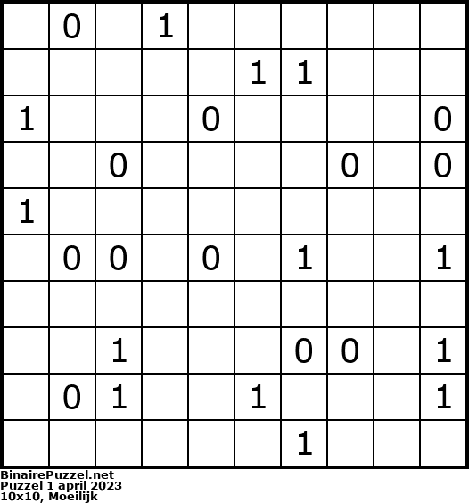 Binaire Puzzel