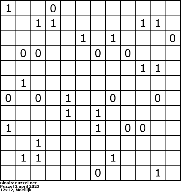 Binaire Puzzel
