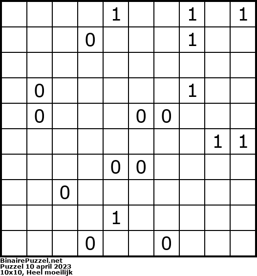 Binaire Puzzel