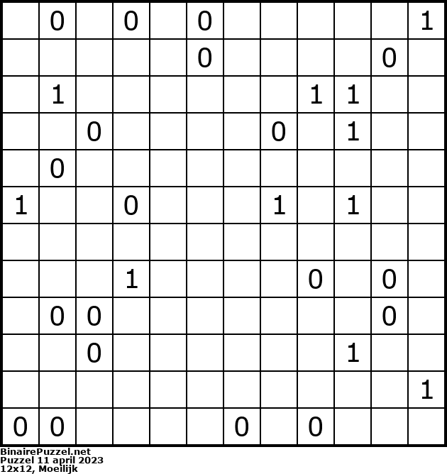 Binaire Puzzel