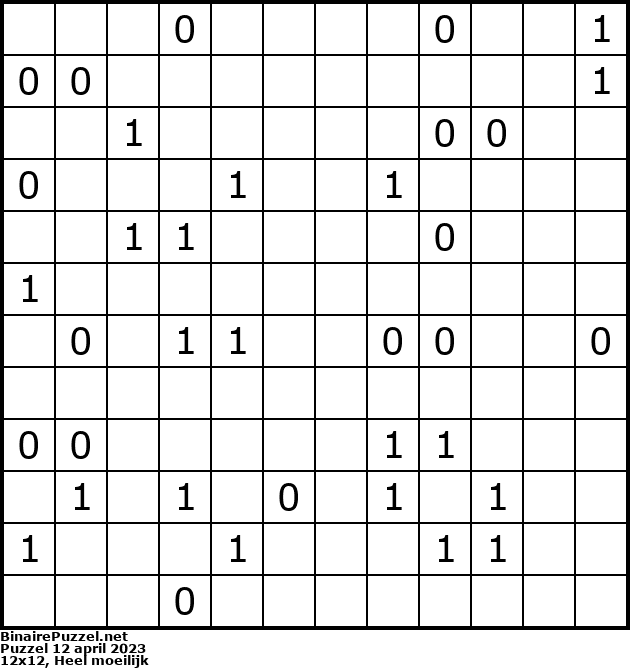 Binaire Puzzel