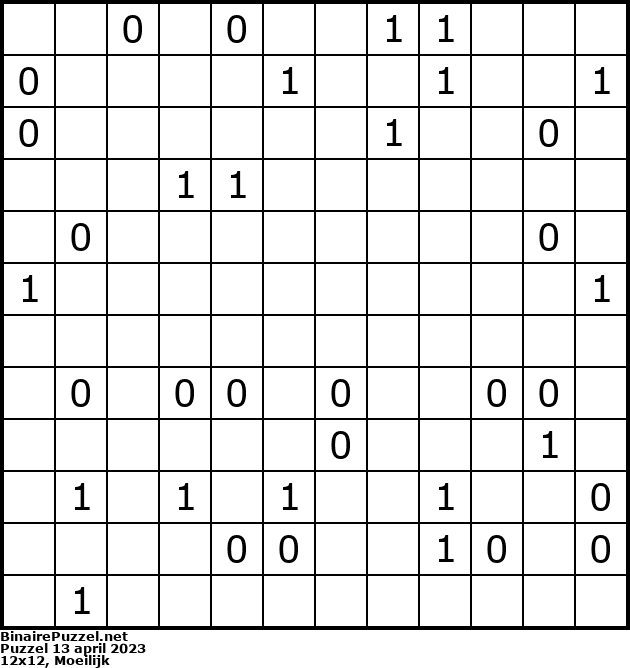 Binaire Puzzel