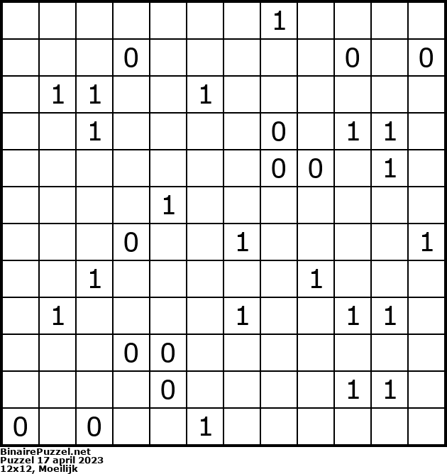 Binaire Puzzel