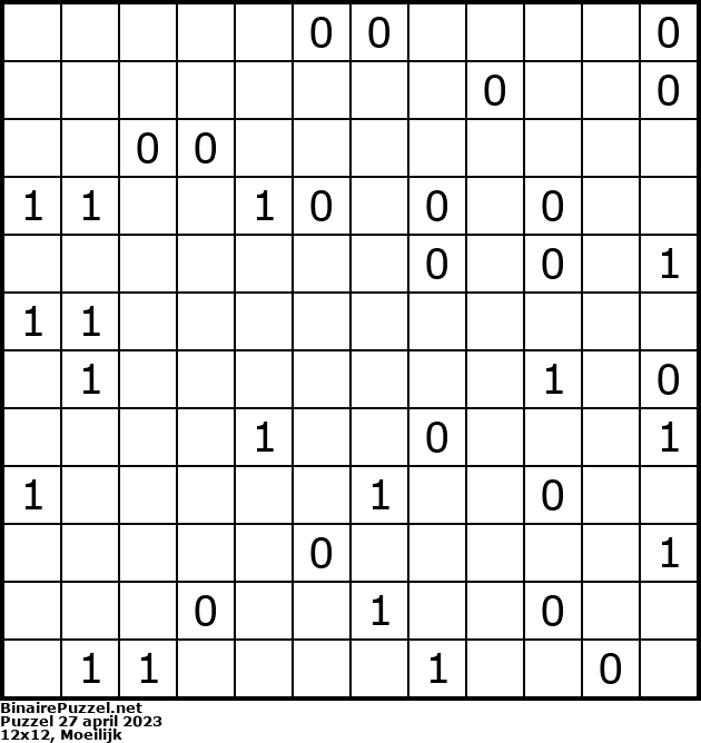 Binaire Puzzel