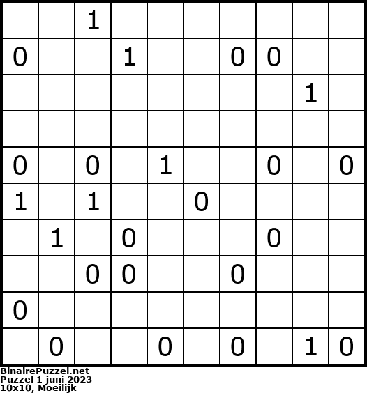 Binaire Puzzel