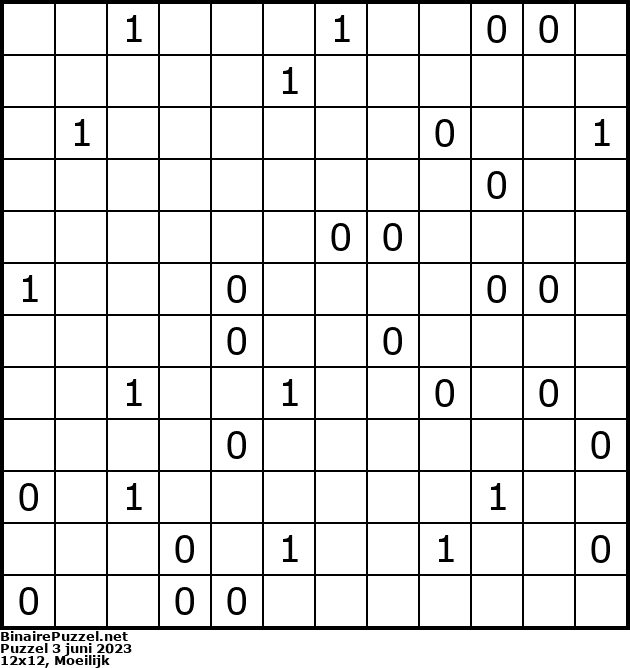 Binaire Puzzel