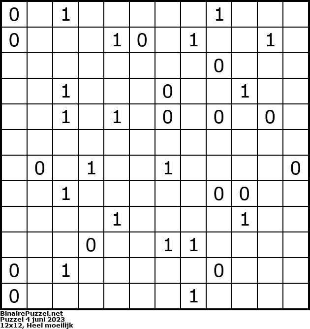Binaire Puzzel