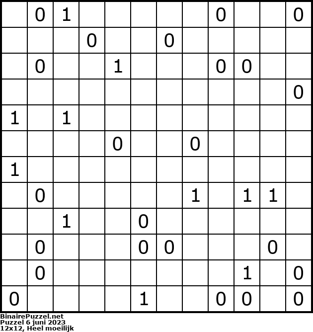 Binaire Puzzel