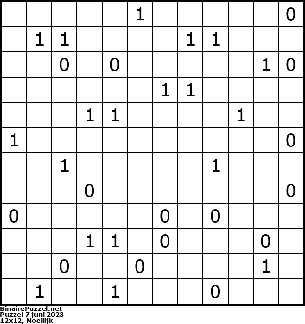 Binaire Puzzel