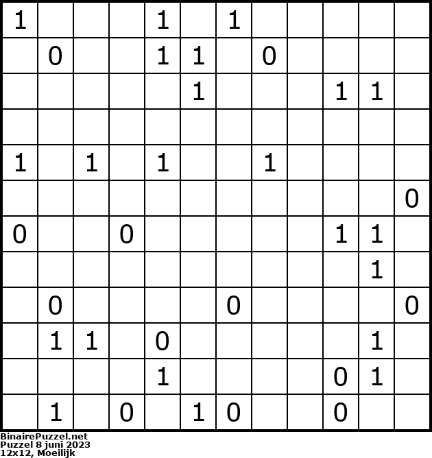 Binaire Puzzel