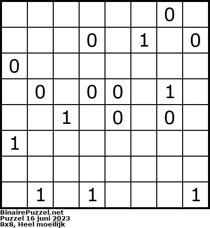 Binaire Puzzel