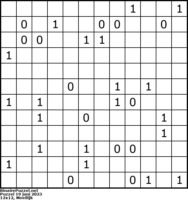 Binaire Puzzel