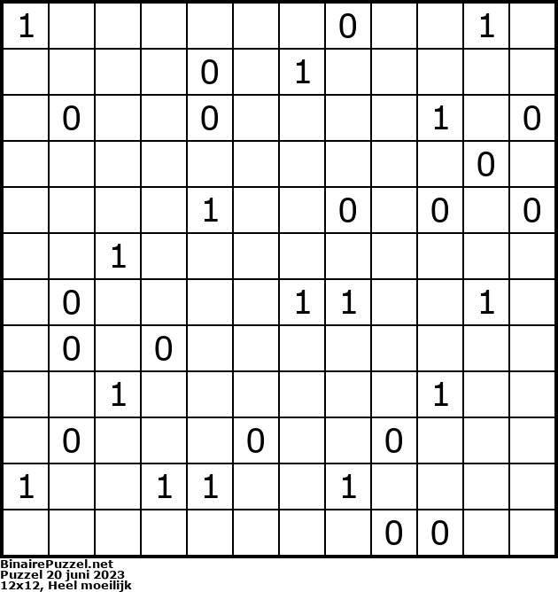 Binaire Puzzel