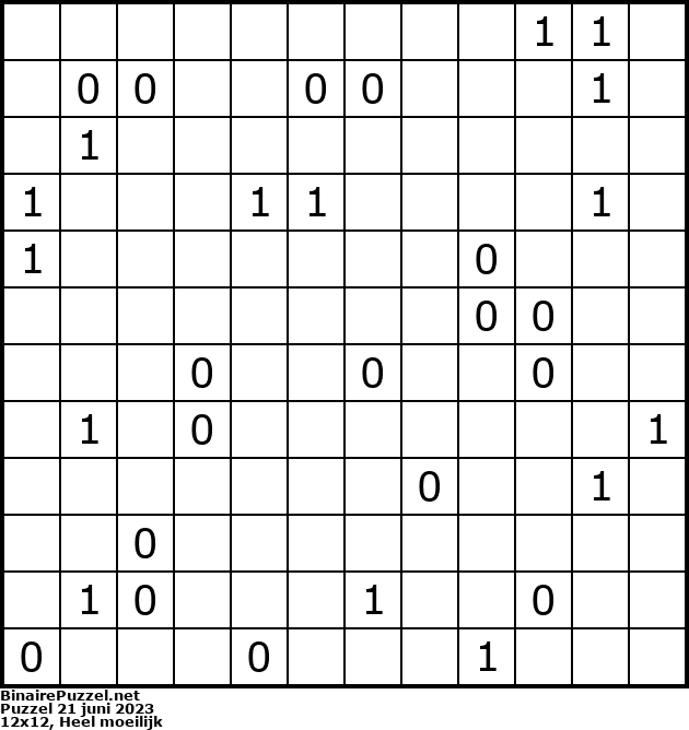 Binaire Puzzel
