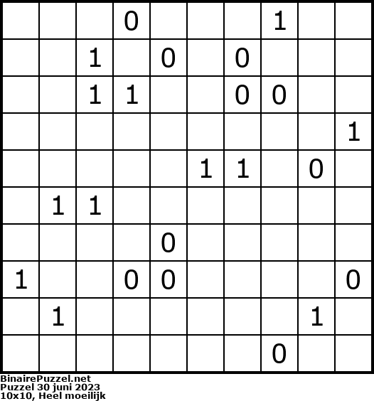 Binaire Puzzel