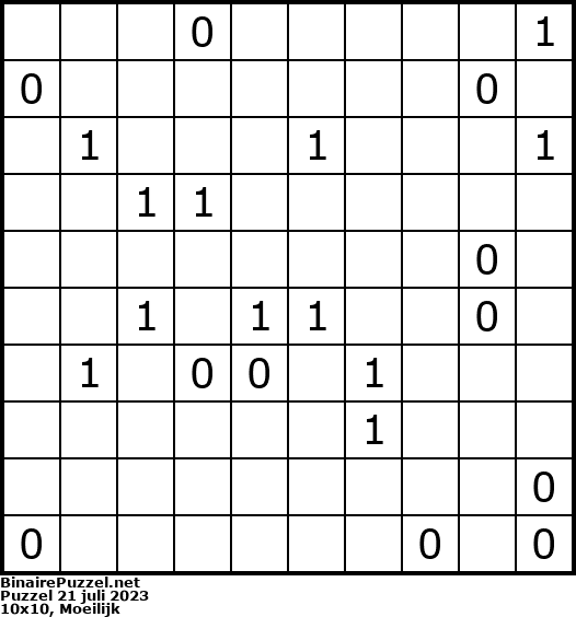 Binaire Puzzel