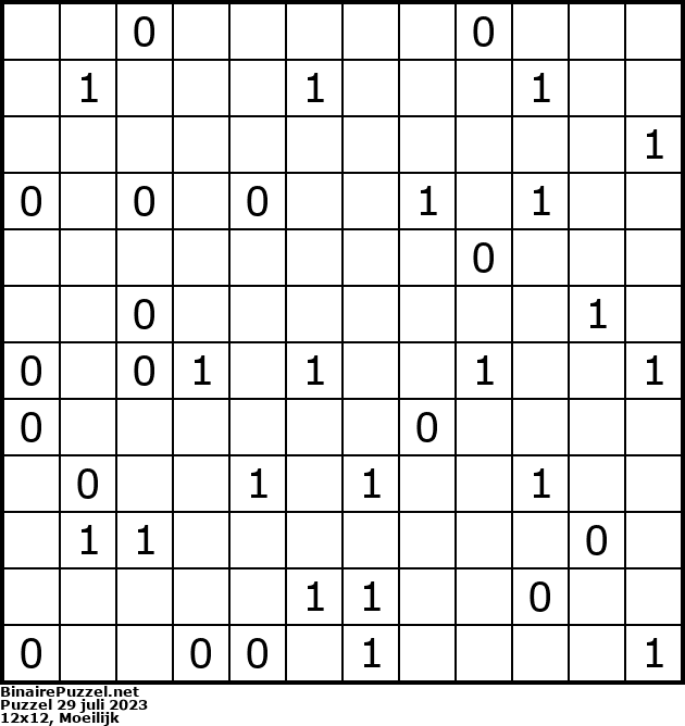 Binaire Puzzel