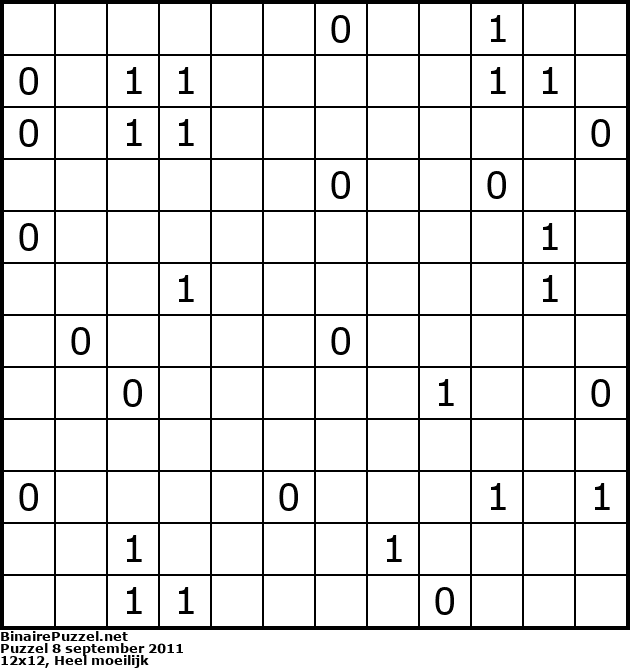 Binaire Puzzel