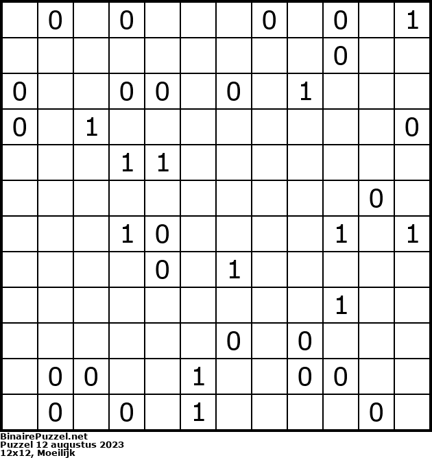 Binaire Puzzel