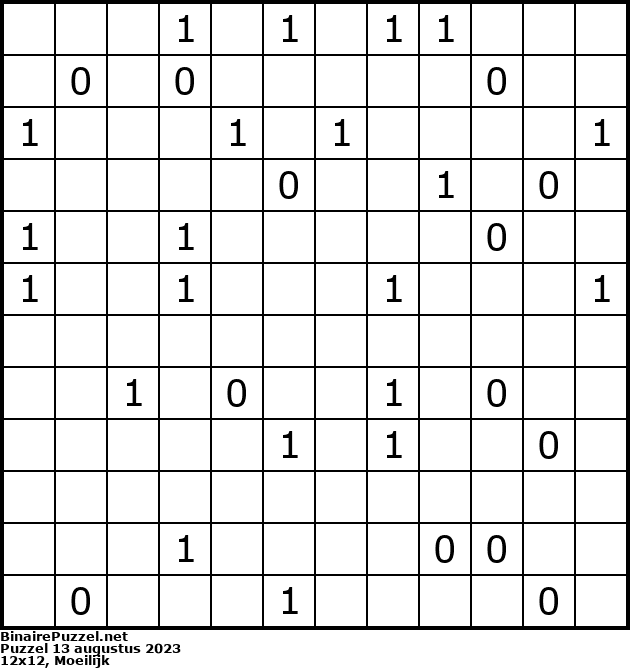 Binaire Puzzel