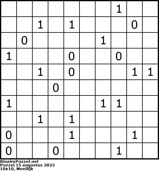 Binaire Puzzel