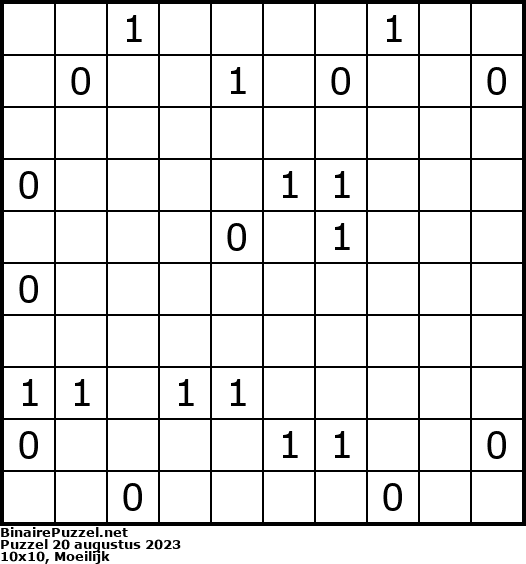 Binaire Puzzel