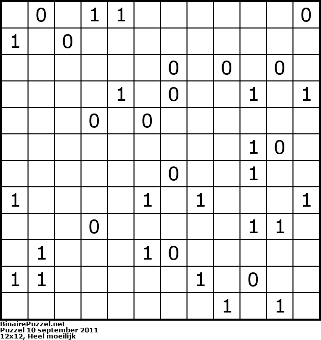 Binaire Puzzel
