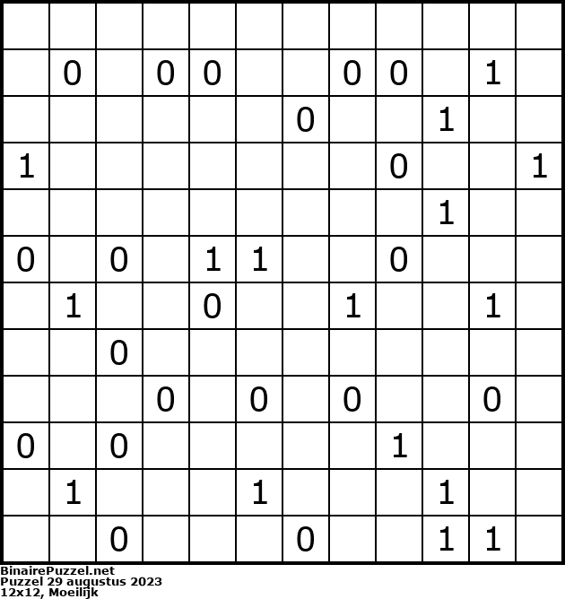 Binaire Puzzel