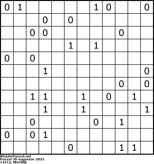 Binaire Puzzel