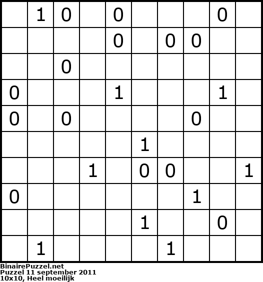 Binaire Puzzel