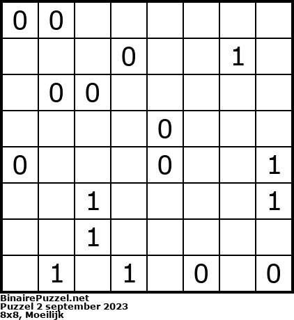Binaire Puzzel