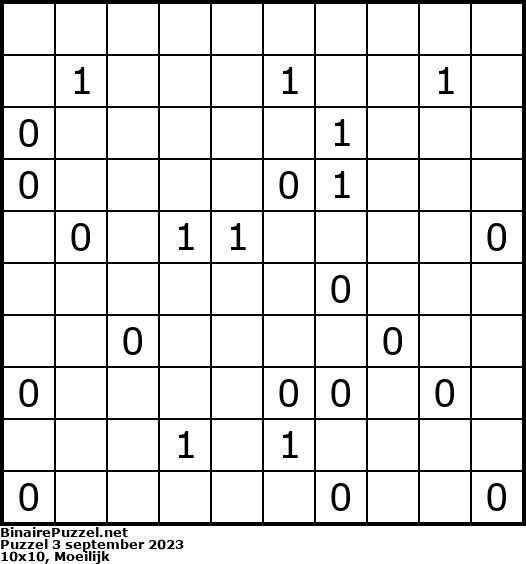 Binaire Puzzel