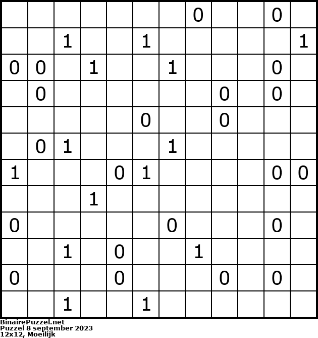Binaire Puzzel