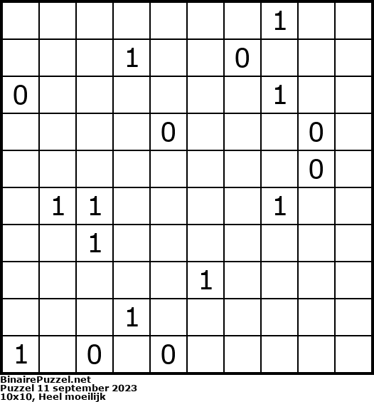 Binaire Puzzel