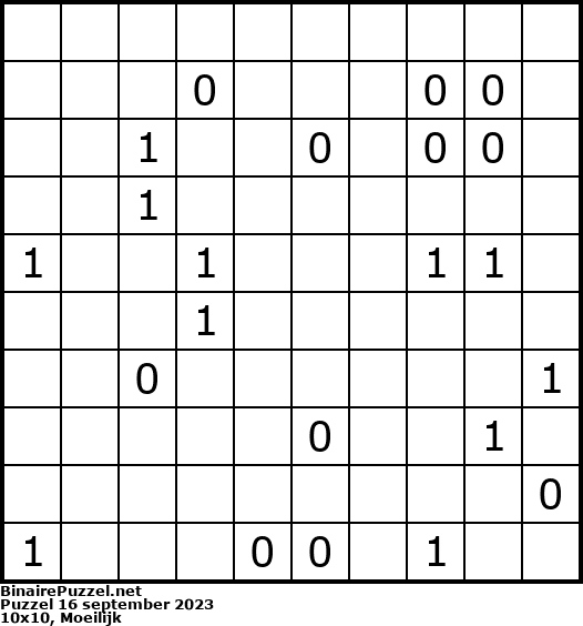 Binaire Puzzel