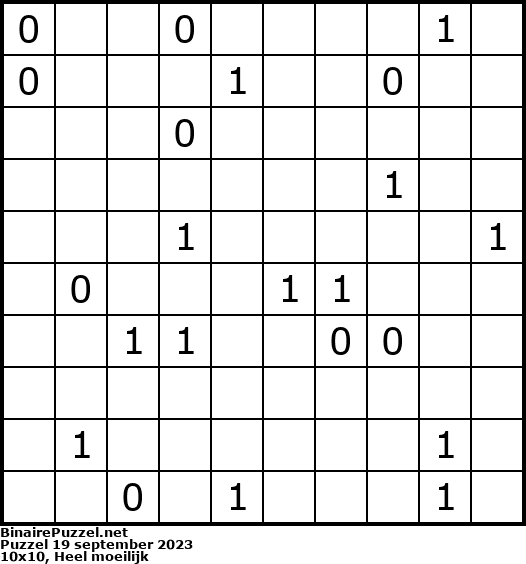 Binaire Puzzel