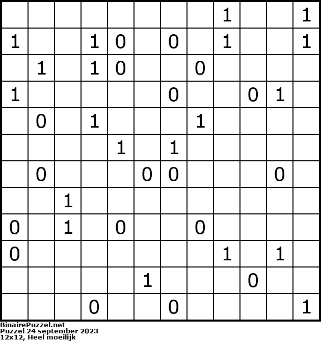 Binaire Puzzel
