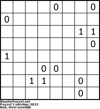 Binaire Puzzel