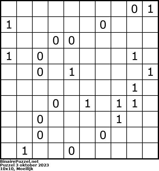 Binaire Puzzel