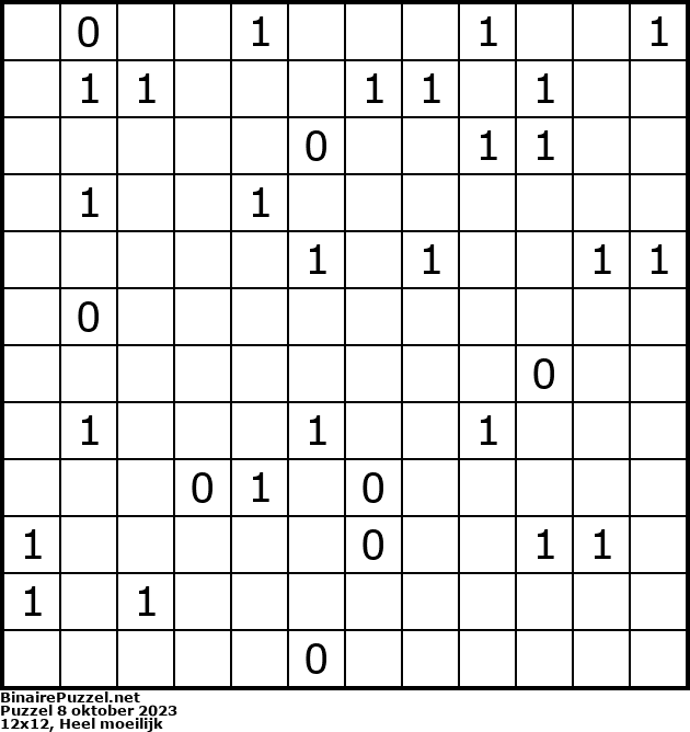 Binaire Puzzel