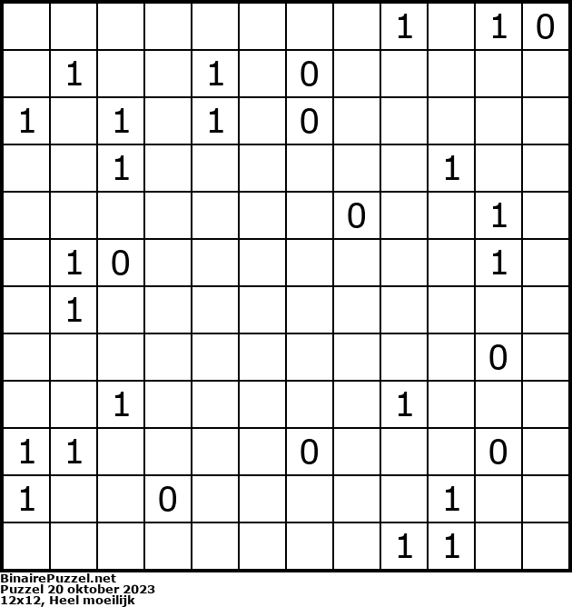 Binaire Puzzel