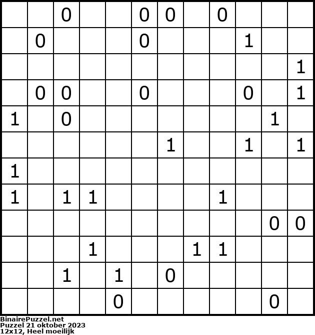 Binaire Puzzel