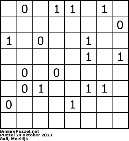 Binaire Puzzel