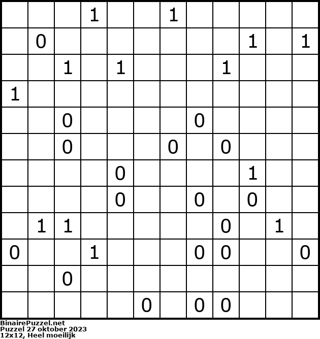 Binaire Puzzel