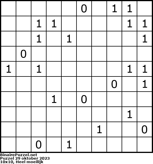Binaire Puzzel