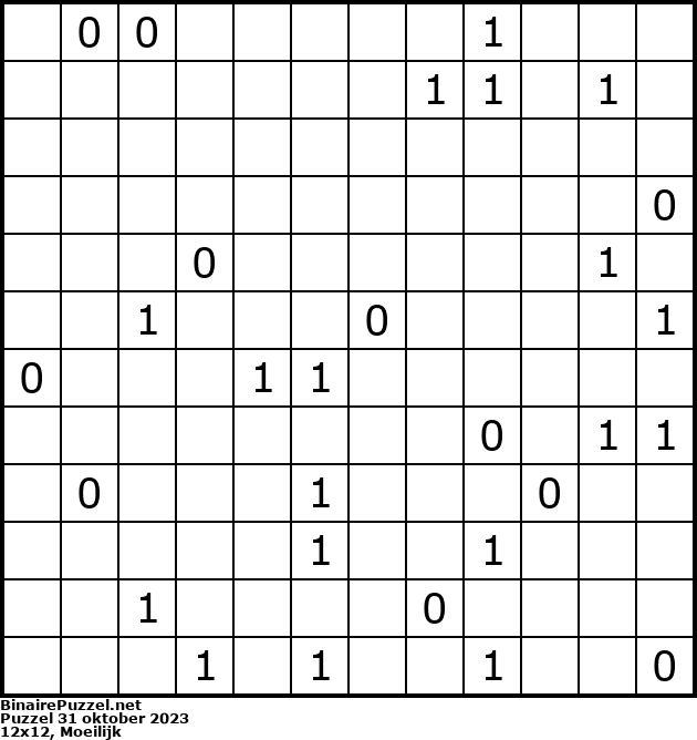 Binaire Puzzel