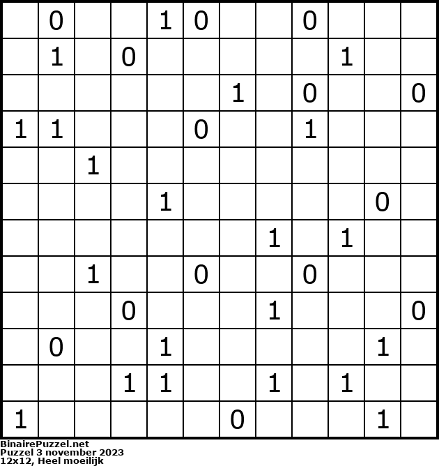 Binaire Puzzel